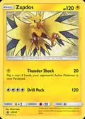 Zapdos, card SM145 of the SM Black Star Promos set, 2017, illustrated by Hitoshi Ariga