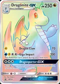 Dragonite-GX, card SM156 of the SM Black Star Promos set, 2017, illustrated by 5ban Graphics