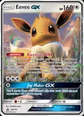 Eevee-GX, card SM176 of the SM Black Star Promos set, 2017, illustrated by PLANETA Otani