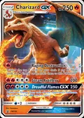 Charizard-GX, card SM195 of the SM Black Star Promos set, 2017, illustrated by Framestore