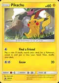 Pikachu, card SM234 of the SM Black Star Promos set, 2017, illustrated by Naoki Saito