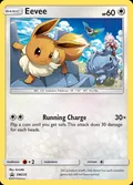 Eevee, card SM235 of the SM Black Star Promos set, 2017, illustrated by kirisAki