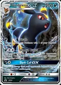 Umbreon-GX, card SM36 of the SM Black Star Promos set, 2017, illustrated by 5ban Graphics