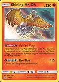 Shining Ho-Oh, card SM70 of the SM Black Star Promos set, 2017, illustrated by Hitoshi Ariga