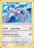 Shining Lugia, card SM82 of the SM Black Star Promos set, 2017, illustrated by Hitoshi Ariga