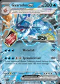 Gyarados ex, card 45 of the Scarlet & Violet set, 2023, illustrated by 5ban Graphics