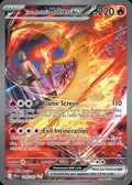 Team Rocket's Moltres ex, card 229 of the Destined Rivals set, 2025