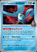 Team Rocket's Articuno, card 51 of the Destined Rivals set, 2025