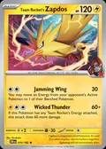Team Rocket's Zapdos, card 70 of the Destined Rivals set, 2025