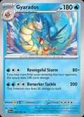 Gyarados, card 43 of the Paldea Evolved set, 2023, illustrated by Yuya Oka