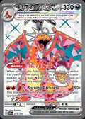 Charizard ex, card 215 of the Obsidian Flames set, 2023, illustrated by 5ban Graphics