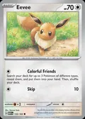 Eevee, card 133 of the 151 set, 2023, illustrated by Narumi Sato