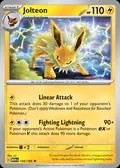 Jolteon, card 135 of the 151 set, 2023, illustrated by sui