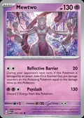 Mewtwo, card 150 of the 151 set, 2023, illustrated by AKIRA EGAWA