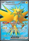 Zapdos ex, card 192 of the 151 set, 2023, illustrated by takuyoa