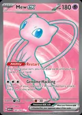 Mew ex, card 193 of the 151 set, 2023, illustrated by aky CG Works