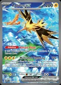 Zapdos ex, card 202 of the 151 set, 2023, illustrated by Shiburingaru
