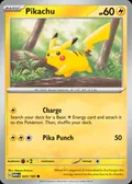 Pikachu, card 25 of the 151 set, 2023, illustrated by Naoyo Kimura