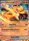 Charizard ex, card 6 of the 151 set, 2023, illustrated by PLANETA Mochizuki