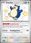 Snorlax, card 202 of the Paldean Fates set, 2024, illustrated by Shigenori Negishi