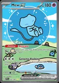 Mew ex, card 232 of the Paldean Fates set, 2024, illustrated by USGMEN