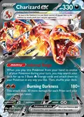 Charizard ex, card 54 of the Paldean Fates set, 2024, illustrated by 5ban Graphics