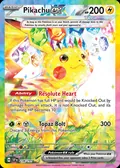 Pikachu ex, card 238 of the Surging Sparks set, 2024