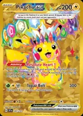 Pikachu ex, card 247 of the Surging Sparks set, 2024