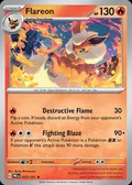 Flareon, card 13 of the Prismatic Evolutions set, 2025