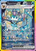 Vaporeon ex, card 149 of the Prismatic Evolutions set, 2025