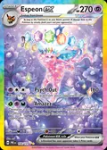 Espeon ex, card 155 of the Prismatic Evolutions set, 2025