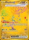 Pikachu ex, card 179 of the Prismatic Evolutions set, 2025