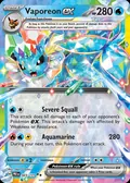 Vaporeon ex, card 23 of the Prismatic Evolutions set, 2025