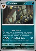 Umbreon, card 59 of the Prismatic Evolutions set, 2025