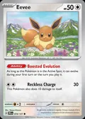 Eevee, card 74 of the Prismatic Evolutions set, 2025
