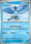 Articuno, card 32 of the Journey Together set, 2025