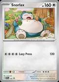 Snorlax, card 122 of the Scarlet & Violet Black Star Promos set, 2023, illustrated by Po-Suzuki