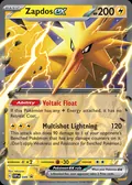 Zapdos ex, card 49 of the Scarlet & Violet Black Star Promos set, 2023, illustrated by takuyoa