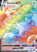 Snorlax VMAX, card 206 of the Sword & Shield set, 2020, illustrated by aky CG Works