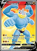 Machamp V, card 171 of the Astral Radiance set, 2022, illustrated by Ryo Ueda