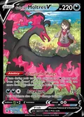 Galarian Moltres V, card TG20 of the Astral Radiance Trainer Gallery set, 2022, illustrated by Jiro Sasumo