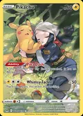 Pikachu, card TG05 of the Lost Origin Trainer Gallery set, 2022, illustrated by Atsushi Furusawa
