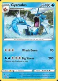 Gyarados, card 40 of the Rebel Clash set, 2020, illustrated by hatachu