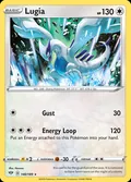 Lugia, card 140 of the Darkness Ablaze set, 2020, illustrated by Hasuno