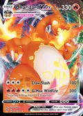 Charizard VMAX, card 20 of the Darkness Ablaze set, 2020, illustrated by aky CG Works