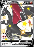 Charizard V, card 79 of the Champion's Path set, 2020, illustrated by 5ban Graphics