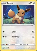 Eevee, card 130 of the Vivid Voltage set, 2020, illustrated by Lee HyunJung