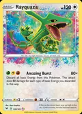 Rayquaza, card 138 of the Vivid Voltage set, 2020, illustrated by 5ban Graphics
