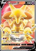 Alakazam V, card 172 of the Vivid Voltage set, 2020, illustrated by Ayaka Yoshida
