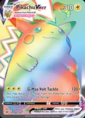 Pikachu VMAX, card 188 of the Vivid Voltage set, 2020, illustrated by aky CG Works